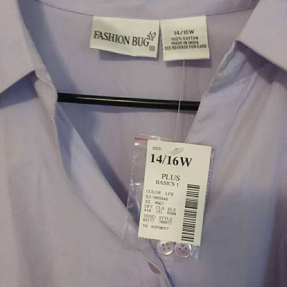 Fashion Bug Lavender Blouse 14/16